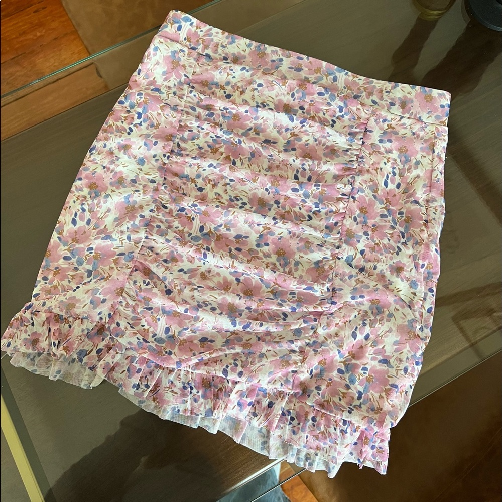 Free people mesh mini skirt